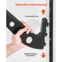 Surfboard Wall Mount, 4 Tiers Horizontal Surfboard Rack for