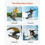 Surfboard Wall Mount, 4 Tiers Horizontal Surfboard Rack for