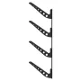 Surfboard Wall Mount, 4 Tiers Horizontal Surfboard Rack for