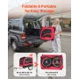 Dog Bike Trailer, Supports up to 45 kg, Pet Cart Bicycle Carrier for Small & Large Dogs, Easy Folding Frame with Quick Release W