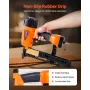 VEVOR Pneumatic Staple Gun, 16 Gauge 10.8mm Medium Crown Pneumatic Stapler 25mm to 50mm Length, 70-120PSI Heavy Duty Air-Powered
