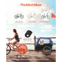 Dog Bike Trailer, Supports up to 30 kg, Pet Cart Bicycle Carrier for Small & Medium Dogs, Easy Folding Frame with Quick Release 