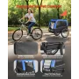 Dog Bike Trailer, Supports up to 30 kg, Pet Cart Bicycle Carrier for Small & Medium Dogs, Easy Folding Frame with Quick Release 