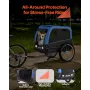Dog Bike Trailer, Supports up to 30 kg, Pet Cart Bicycle Carrier for Small & Medium Dogs, Easy Folding Frame with Quick Release 