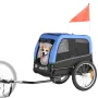 Dog Bike Trailer, Supports up to 30 kg, Pet Cart Bicycle Carrier for Small & Medium Dogs, Easy Folding Frame with Quick Release 