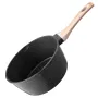 2.5 QT gryde, grydefri gryde med hærdet glaslåg