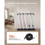 Surfboard Wall Mount, 5 Tiers Vertical Surfboard Rack for Storage and Display, Adjustable Metal Board Stand Organizer with Spong