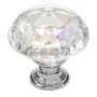 Cabinet Knobs, 12 Pack, 31 mm Acrylic & Zinc Alloy Drawer Pulls Door Handles, Diamond Kitchen Solid Knobs Dresser Handles, Cupbo