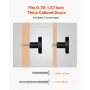 Cabinet Knobs, 10 Pack, 32 mm Black Zinc Alloy Drawer Pulls & Door Handles, Mushroom Kitchen Solid Knobs Dresser Handles, Cupboa