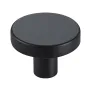 Cabinet Knobs, 10 Pack, 32 mm Black Zinc Alloy Drawer Pulls & Door Handles, Mushroom Kitchen Solid Knobs Dresser Handles, Cupboa