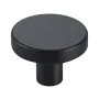 Cabinet Knobs, 10 Pack, 32 mm Black Zinc Alloy Drawer Pulls & Door Handles, Mushroom Kitchen Solid Knobs Dresser Handles, Cupboa