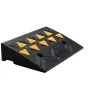 Rubber Curb Ramp 4.25" Rise Height Sidewalk Curb Ramp, 11.8" Width 19.7" Length Driveway Ramp for Curb, 15T Heavy Duty Rubber Ra