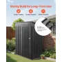 VEVOR 1533 x 876 x 1815 mm Metal Garden Shed, Storage Building with Lockable Door & 2 Louver Vents, Sloped Roof Metal Outdoor St