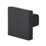 Cabinet Knobs, 10 Pack, 30 mm Black Zinc Alloy Drawer Pulls & Door Handles, Square Kitchen Solid Knobs Dresser Handles, Cupboard