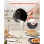 grydesæt, 1,5 QT & 2,5 QT nonstick-gryde med glaslåg