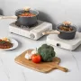 Saucepan Set, 1.5 QT & 2.5 QT Nonstick Saucepan with Glass Lids, Multipurpose Cooking Sauce Pots with Detachable Handles, Sauce 