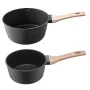 VEVOR Saucepan Set, 1.5 QT & 2.5 QT Nonstick Saucepan with Glass Lids, Multipurpose Cooking Sauce Pots with Detachable Handles, 