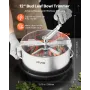 VEVOR Manual Bud Leaf Trimmer, 300mm Reaper Bowl Bud Trimmer with Stainless Steel Blades, Visual Cutting , Wet & Dry Hydroponic 