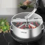 VEVOR Manual Bud Leaf Trimmer, 300mm Reaper Bowl Bud Trimmer with Stainless Steel Blades, Visual Cutting , Wet & Dry Hydroponic 