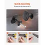 Cabinet Knobs, 30 Pack, 31 mm Black Zinc Alloy Drawer Pulls & Door Handles, Mushroom Kitchen Solid Knobs Dresser Handles, Cupboa
