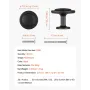 Cabinet Knobs, 30 Pack, 31 mm Black Zinc Alloy Drawer Pulls & Door Handles, Mushroom Kitchen Solid Knobs Dresser Handles, Cupboa