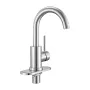 VEVOR Single Handle Sink Faucet, Brushed Nickel Single Handle Bathroom Faucet, Kitchen Water Faucets with Anti-Splash Aerator, S