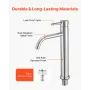 Single Handle Sink Faucet, Chrome-Plated Silver Faucet Kitchen Sink, 1 or 3 Hole Kitchen Water Faucets with Push-Button Drain, S