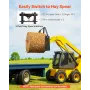 Skid Steer pallegafler, 1814 kg nominel kapacitet