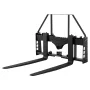 Skid Steer Pallet Forks, 1814 kg Rated Capacity, Pallet Fork Frame Attachment with 1065 mm Pallet Forks Forklift Blades, 50.8 mm