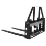 VEVOR Skid Steer Pallet Forks, 1814 kg Rated Capacity, Pallet Fork Frame Attachment with 122 cm Pallet Forks Forklift Blades, 50