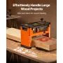 Thickness Planer, Three-Blade, 330 mm Width Worktable Power Benchtop Planer, 2000W 23500 RPM Powerful Motor, Dual Rollers, Over 