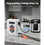 Step Up Voltage Converter, 2000VA, Heavy Duty Voltage Power Converter, 110V to 220V Power Transformer, with 2 EU Outlets, USB Ou