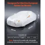 Car Cover, Car Cover Waterproof for Mid Size European Sedan Cars Models, Custom-fit All Weather Sun Rain Wind Dust Snow Protecti