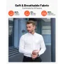Button Up-skjorte til mænd, Langærmede, rynkefri Button