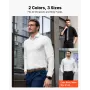 Button Up-skjorte til mænd, Langærmede, rynkefri Button