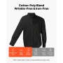 Men's Button Up Shirt, Mens Long Sleeve Wrinkle-free Button Down Dress Shirts, Slim Fit Soft Stretch Fabric for Business Casual 