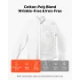 Men's Button Up Shirt, Mens Long Sleeve Wrinkle-free Button Down Dress Shirts, Slim Fit Soft Stretch Fabric for Business Casual 