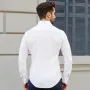 Button Up-skjorte til mænd, Langærmede, rynkefri Button