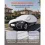 Car Cover, Car Cover Waterproof for Full Size European Sedan Cars Models, Custom-fit All Weather Sun Rain Wind Dust Snow P