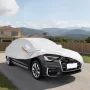 Car Cover, Car Cover Waterproof for Full Size European Sedan Cars Models, Custom-fit All Weather Sun Rain Wind Dust Snow P