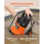 VEVOR 650W Submersible Sump Pump, 15000 L/H, PP-GF20 Submersible Sewage Dirty Clean Water Pump with Automatic Float Switch, Long