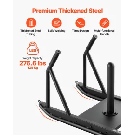 VEVOR Vægtslæde, Steel Power Sled, Fitness styrketræningsslæder til atletisk træning Hastighedsforbedring, Workout Fitness Eq