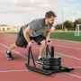 VEVOR Vægtslæde, Steel Power Sled, Fitness styrketræningsslæder til atletisk træning Hastighedsforbedring, Workout Fitness Eq