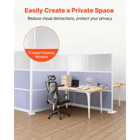 Office Divider Privacy Skillevæg, 1-Pack, 1778 x 1778 mm
