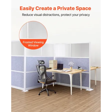 Office Divider Privacy Skillevæg, 1-Pack, 1778 x 1778 mm
