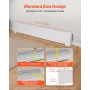 VEVOR Baseboard Heater Covers, Premium Series 1222 mm Standard Electric Heating Unit Front Cover for Home Improvement, Heavy Dut
