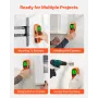 Stud Finder Wall Scanner, 5 in 1, Electronic Wall Stud Detector with Smart Sensor, High-Definition LCD Display and Audio Alarm, 