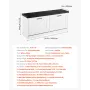 Entryway Shoe Storage Bench, 1000 x 305 x 475 mm Shoe Organizer with Flip Drawers, 440lbs Narrow Shoes Rack Bench with Cushion &