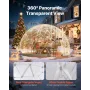 Garden Dome Tent, 2.9 x 1.75 m Outdoor Clear Bubble Tent for 2-4 Person, Weatherproof Geodesic Dome Greenhouse with Window, PVC 