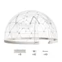 Garden Dome Tent, 2.9 x 1.75 m Outdoor Clear Bubble Tent for 2-4 Person, Weatherproof Geodesic Dome Greenhouse with Window, PVC 